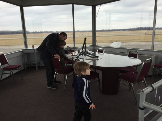 observation deck at OSU airport