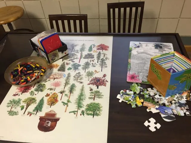 crafts for kids inside the Nature Center