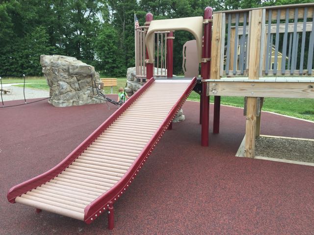 slide at Rocky Fork Metro Park playground near columbus, Ohio