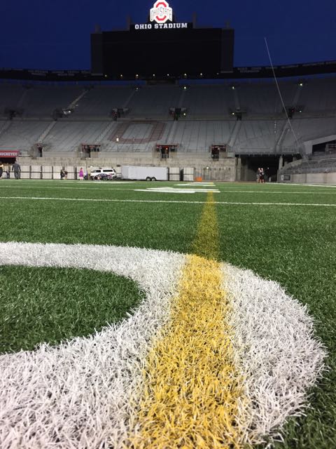 football field at Ohio State University Horseshoe