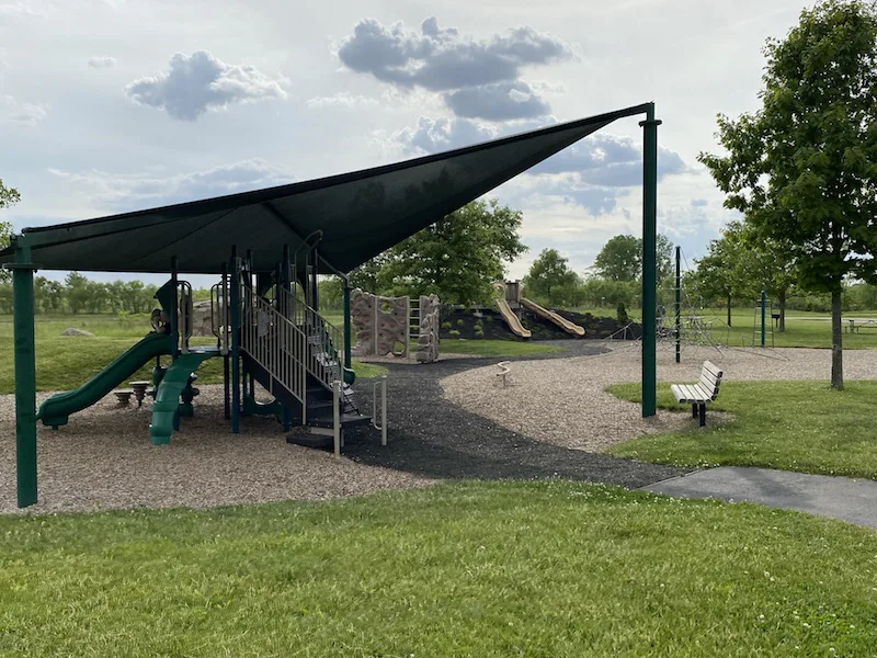 playground area at Prairie Oaks Metro Park.
