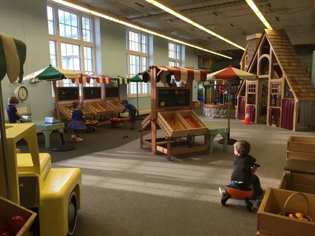 play area at little kidspace at COSI