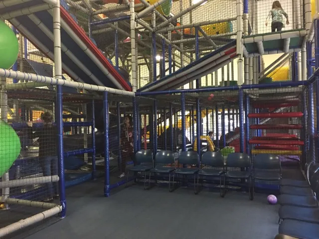 play area at Galaxy Games and Golf in Columbus, Ohio