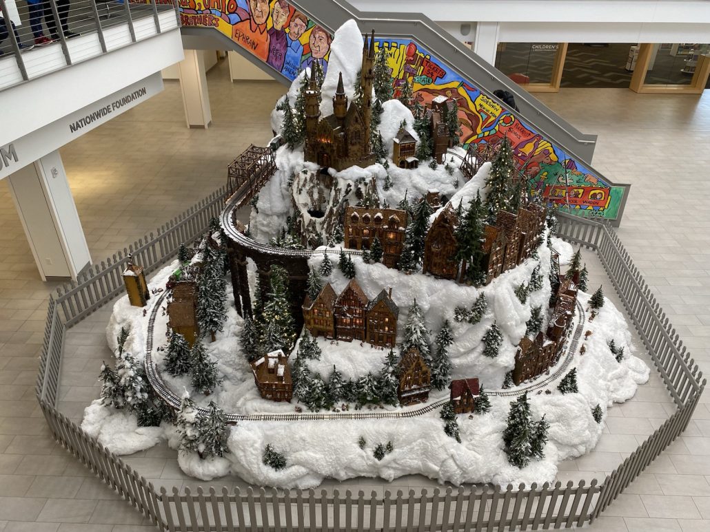 The Huntington Holiday Train at Columbus Metropolitan Library.