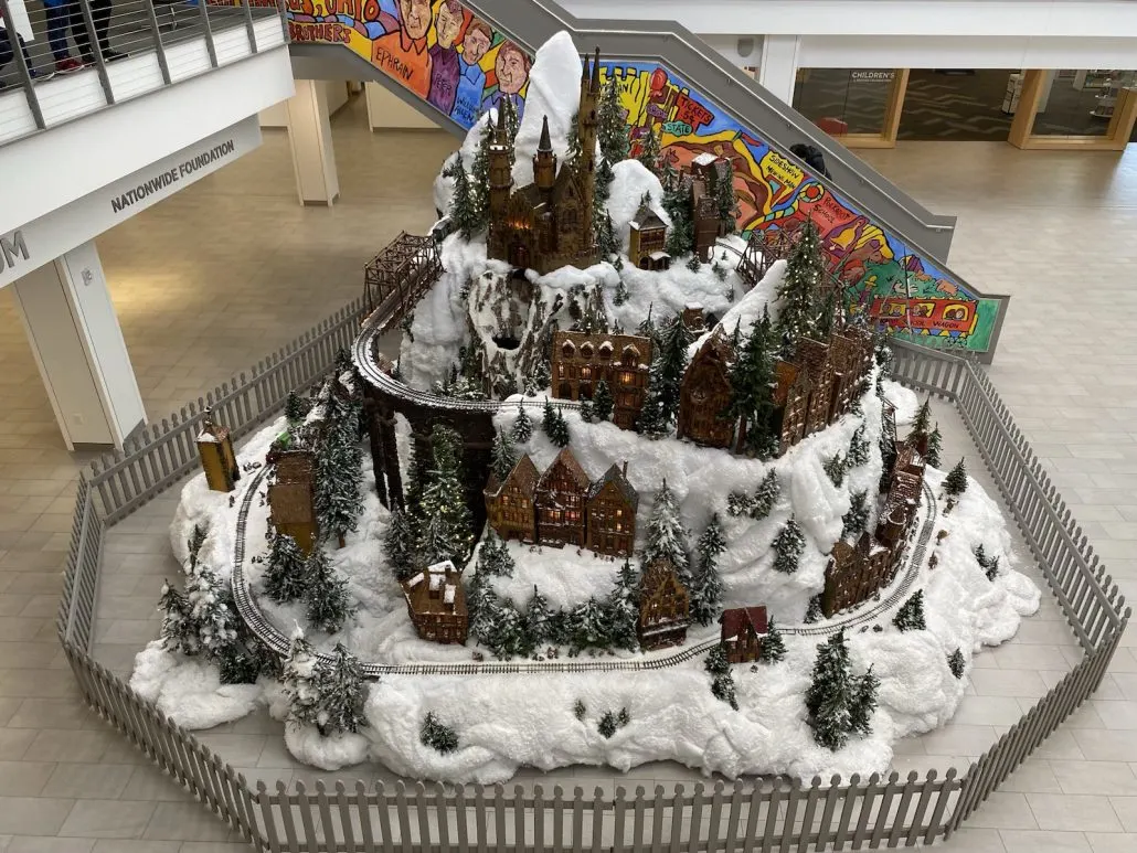 The Huntington Holiday Train at Columbus Metropolitan Library.