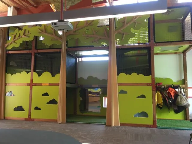 Indoor play area at the Audubon Center