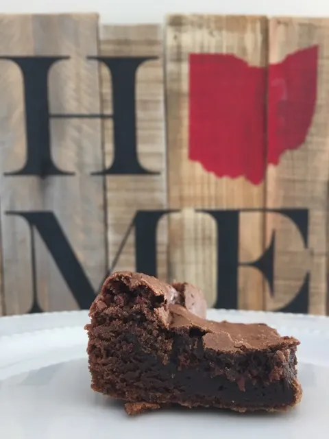 brownie on a plate