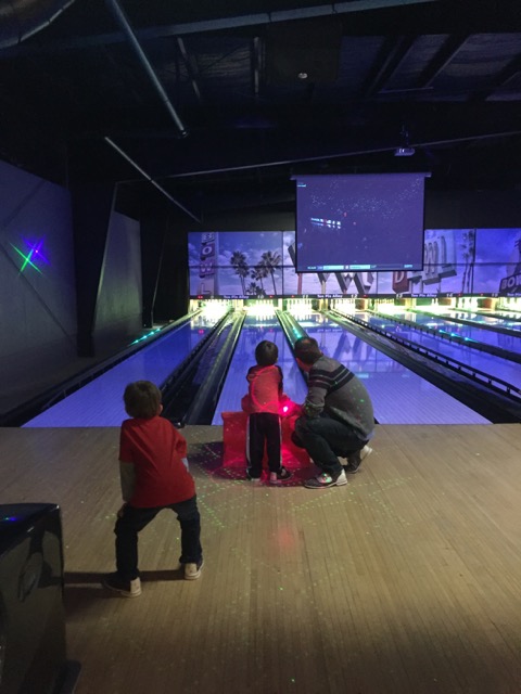 Kids bowling at Ten Pin Alley