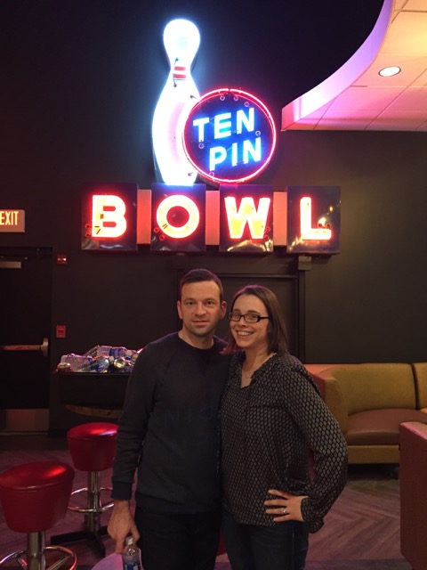 couple at Ten Pin Alley