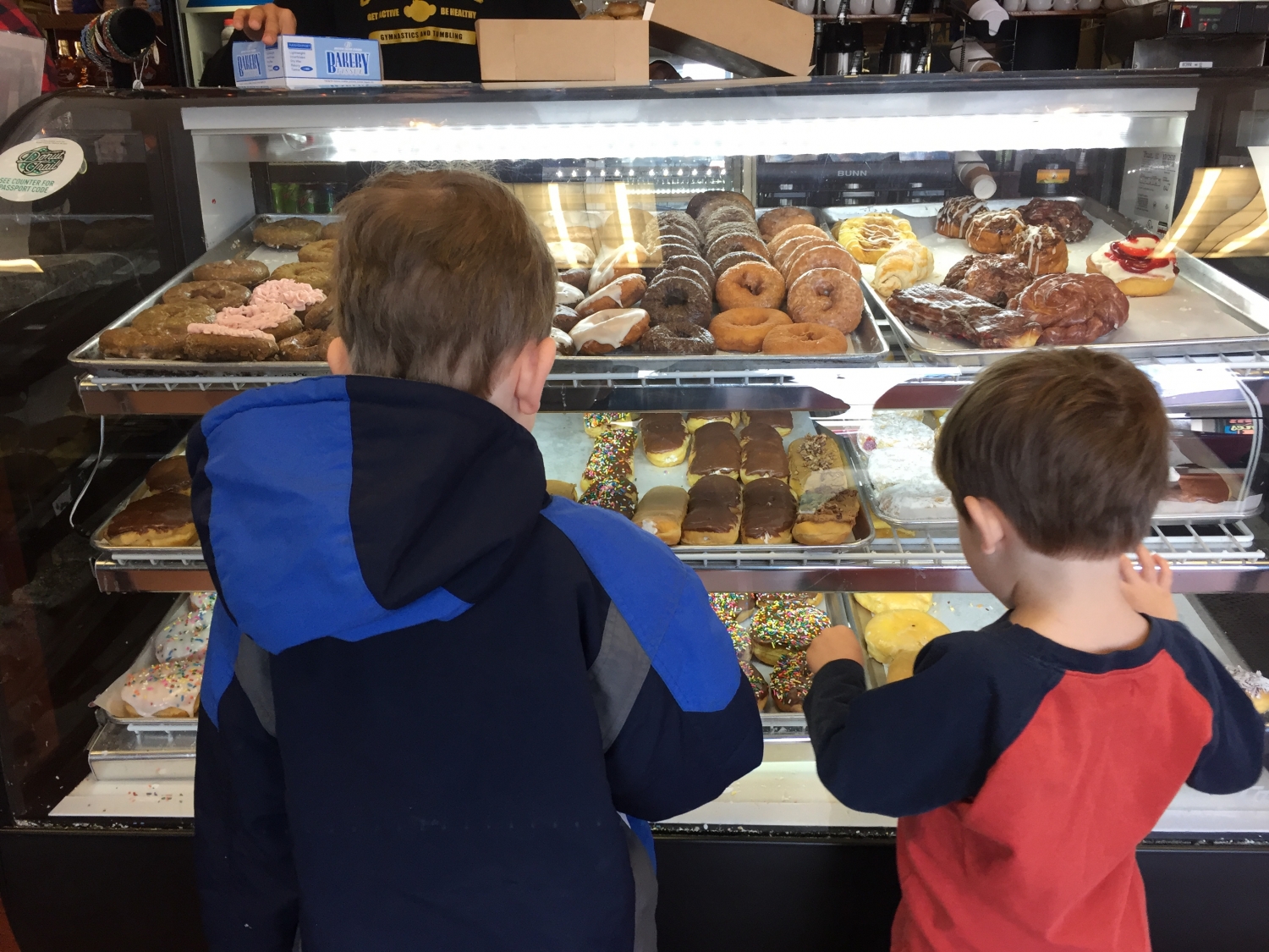 boys at Jupiter Coffee and Donuts