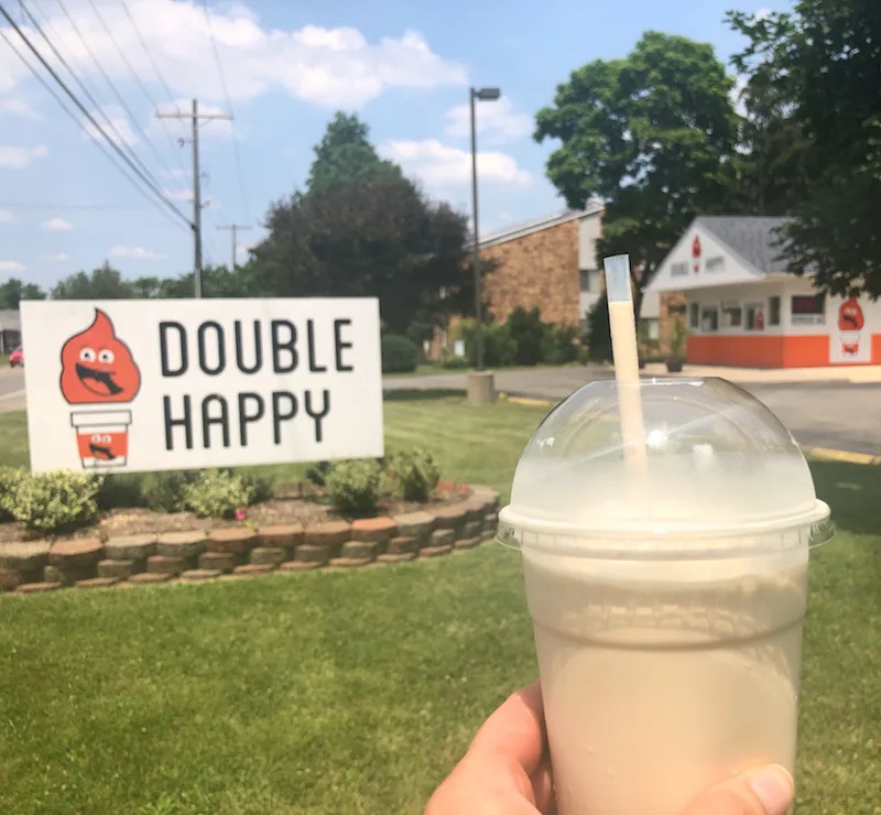 milkshake at double happy, columbus, ohio