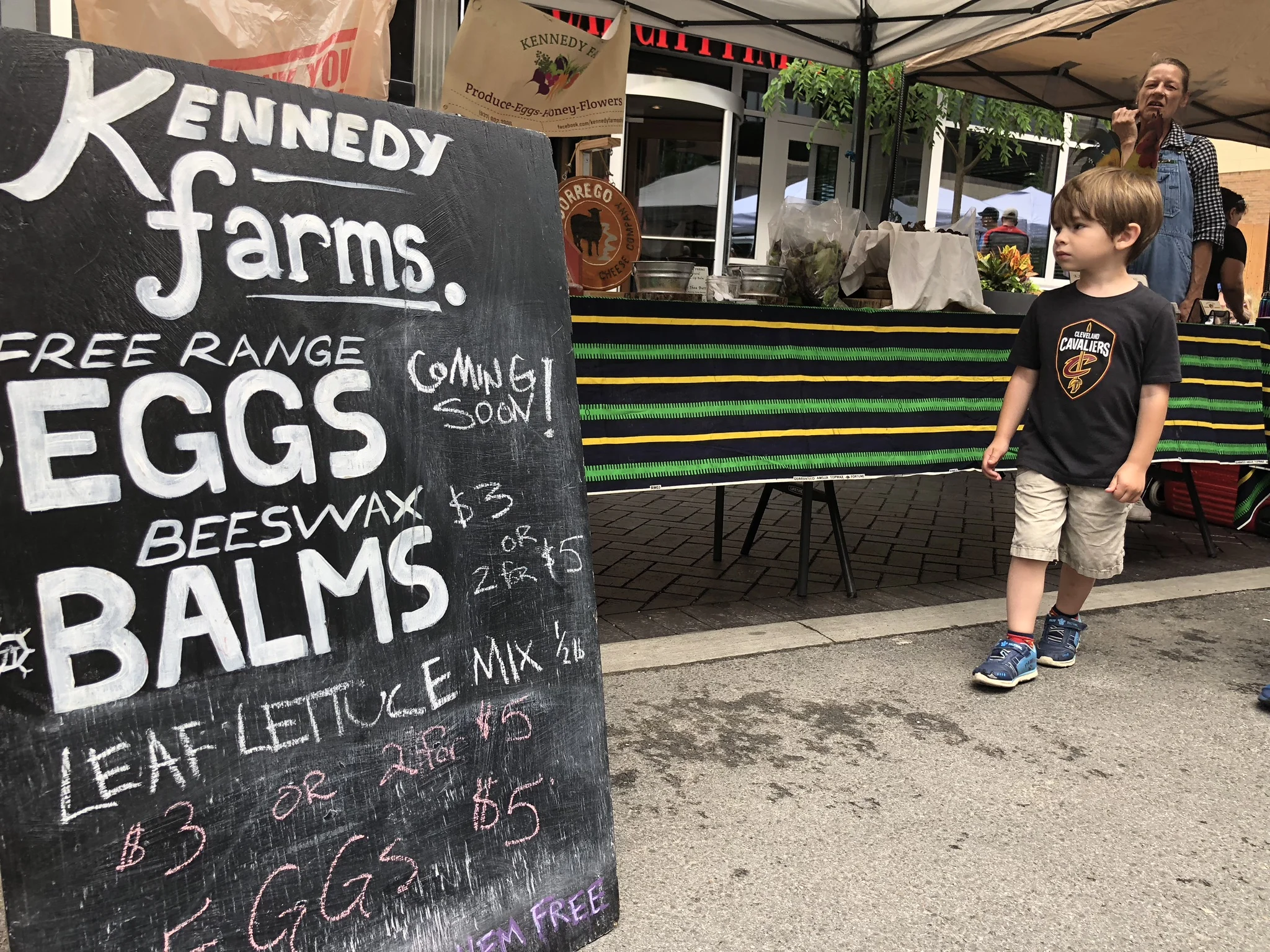 boy at farmers market The Dublin Market