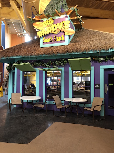 Big Daddy's Snack Shack in the water park area