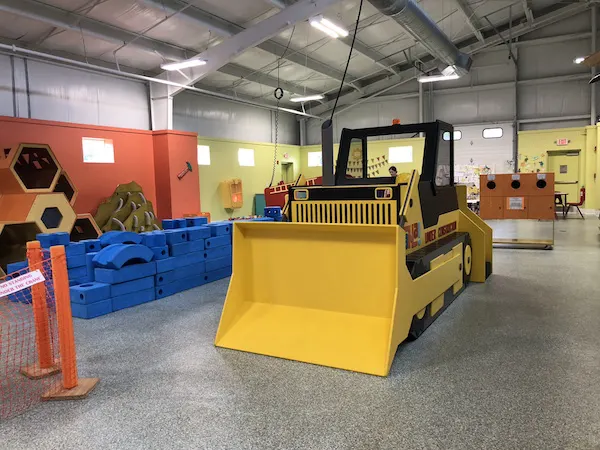 bulldozer at AH-A Children's Museum in Lancaster, Ohio