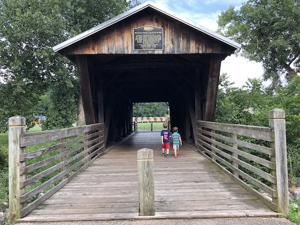 covered bridge in Lancaster, Ohio