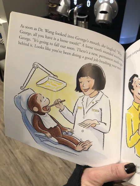 curious george goes to the dentist book for toddlers 