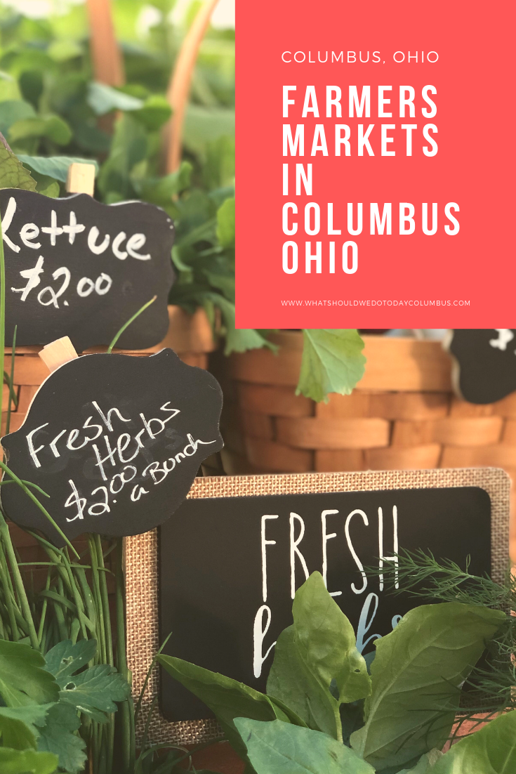 Farmer's Markets in Columbus and Central Ohio (2024 Season)