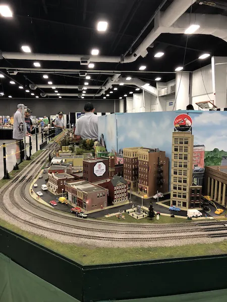 model train display at the Ohio State Fair, Columbus, Ohio
