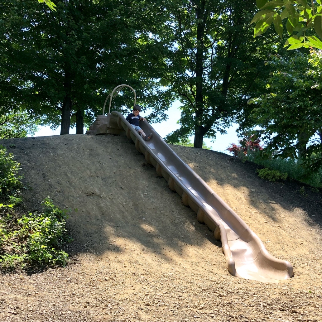 slide in Gantz Park in Grove City, Ohio