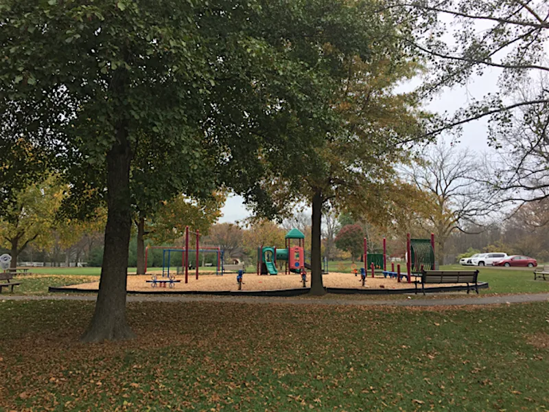 Thompson Park playground in Upper Arlington, Ohio