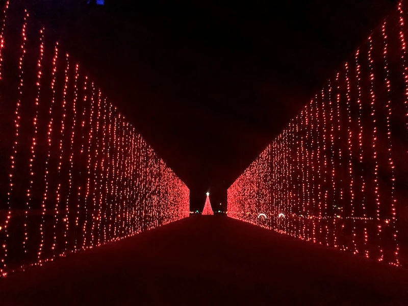drive through light display in Hebron, Ohio