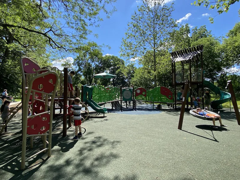 playground at Miller Park Library.
