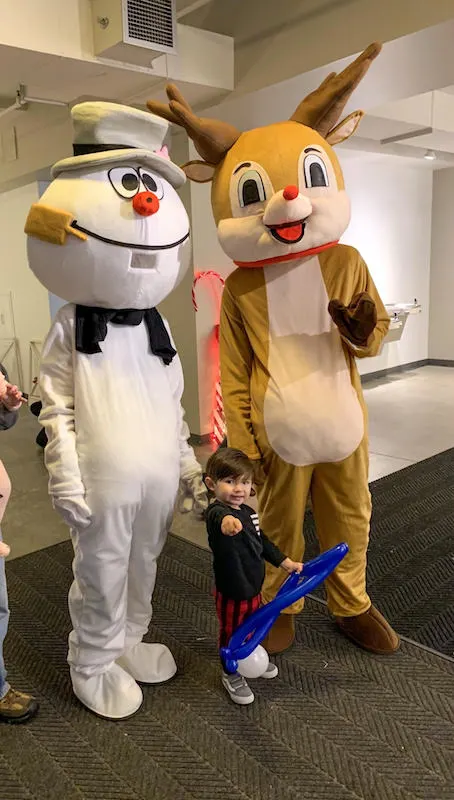Costumed characters at the Lazarus Building in Columbus, Ohio