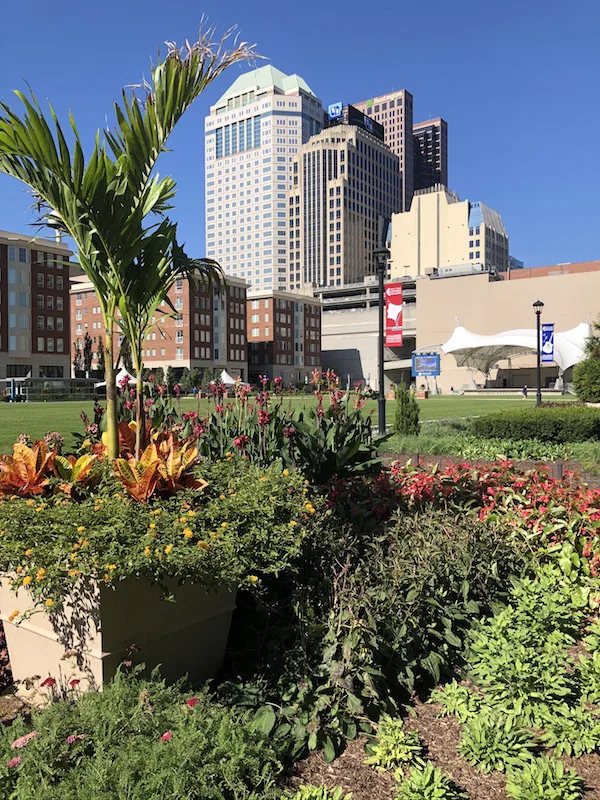 Columbus Commons in downtown Columbus, Ohio. Home of many events in Columbus.