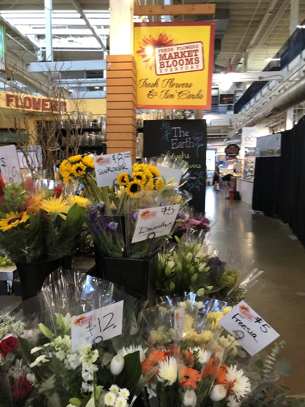 flowers at North Market.