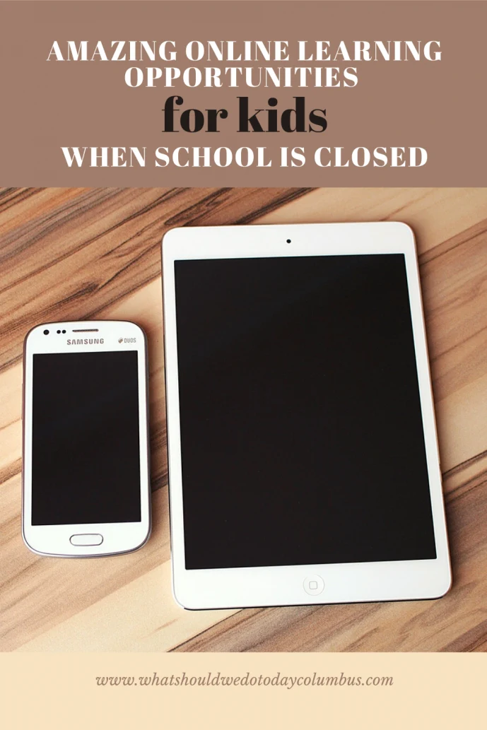 online activities for kids when school is closed