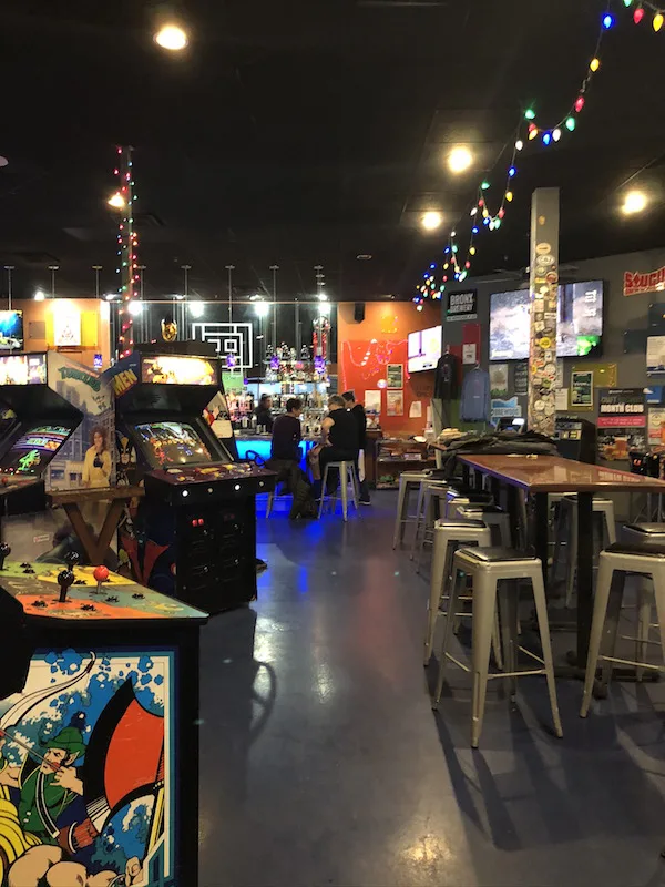 arcade games at Level One Bar and Arcade
