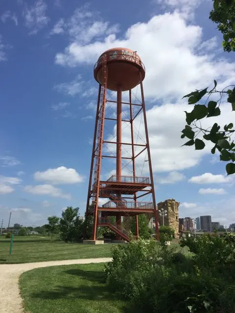 water tower at Scioto Audubon Metro Park