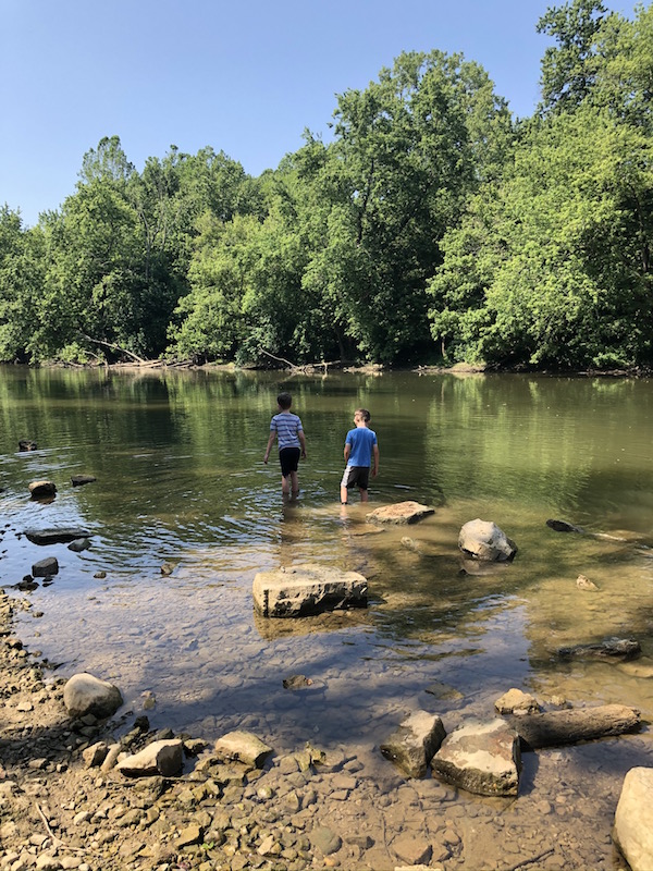 creeking spot at battelle darby creek metro park