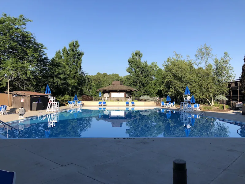 outdoor pool at Salt Fork State Park Lodge
