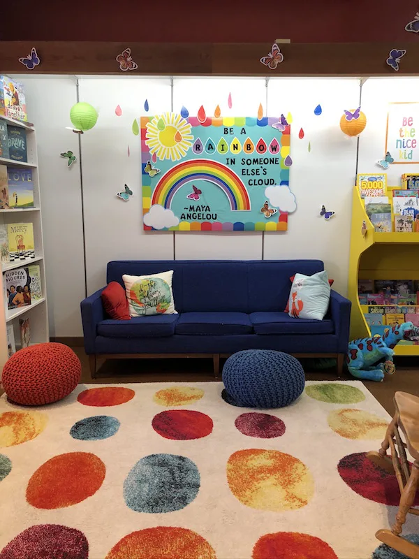 Couch inside a Children's Bookstore in Bellefontaine, Ohio
