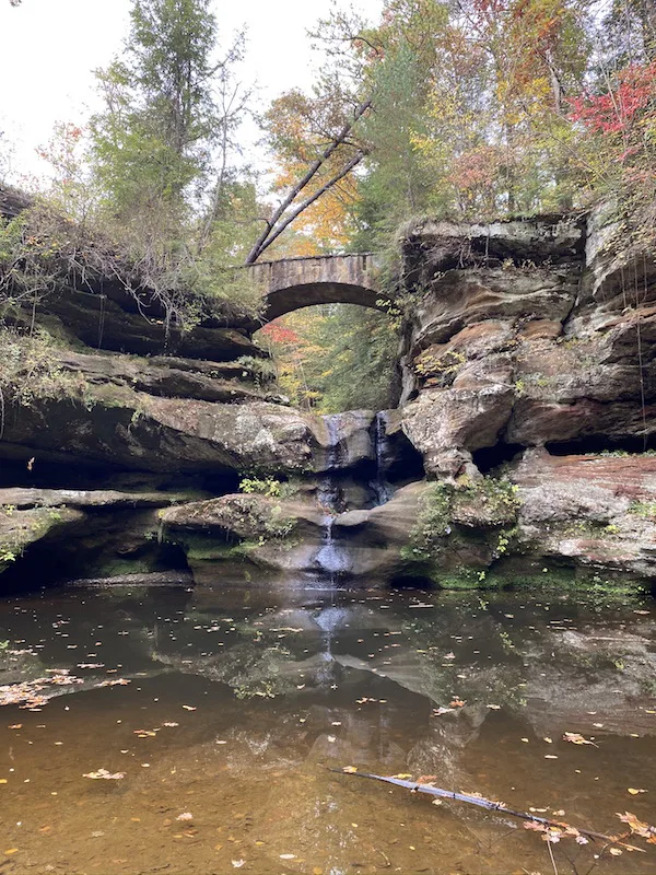 the Upper Falls in the Old Man's Cave Area in Hocking Hills State Park