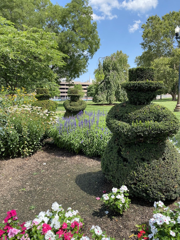 plant sculptures in Topiary Park.