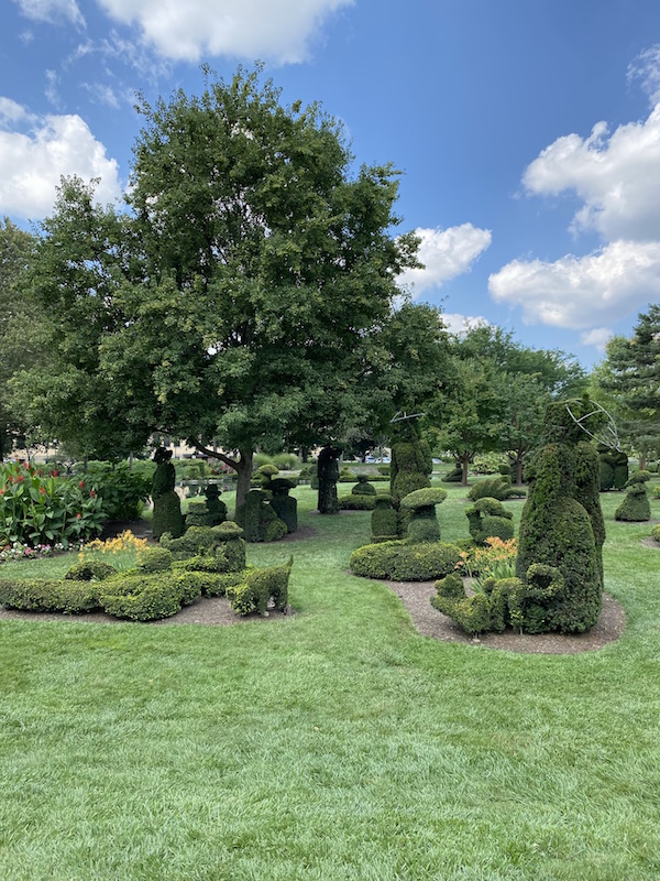 plant topiaries in Topiary Park in Columbus, Ohio.