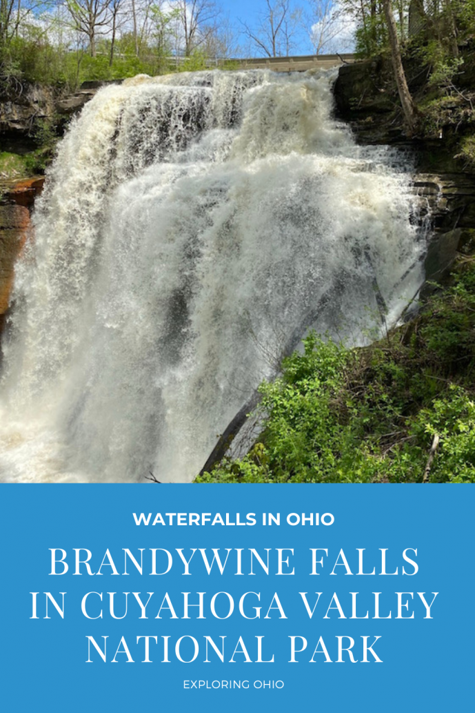 brandywine falls in cuyahoga valley national park.