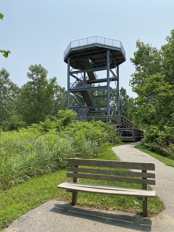 Lake Erie Bluffs Coastal Observation Tower in Lake County, Ohio.