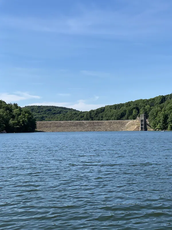 Pleasant Hill Lake Dam in Mohican Country.