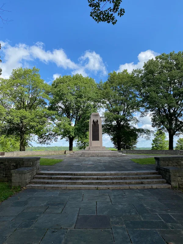 The Wright Brothers Memorial in Greene County, Ohio.