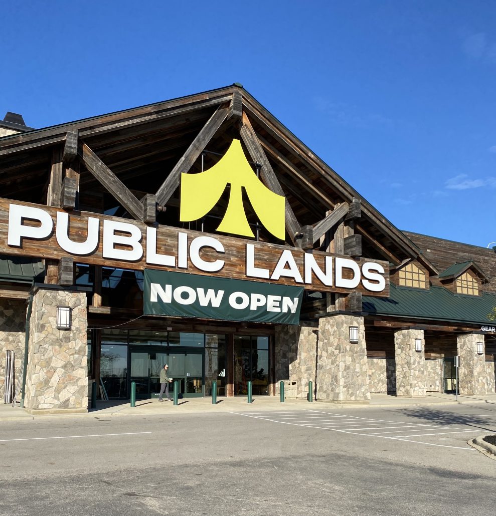 Outdoor view of the Public Lands store.