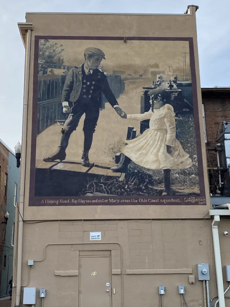 Mural in downtown Newark, Ohio.