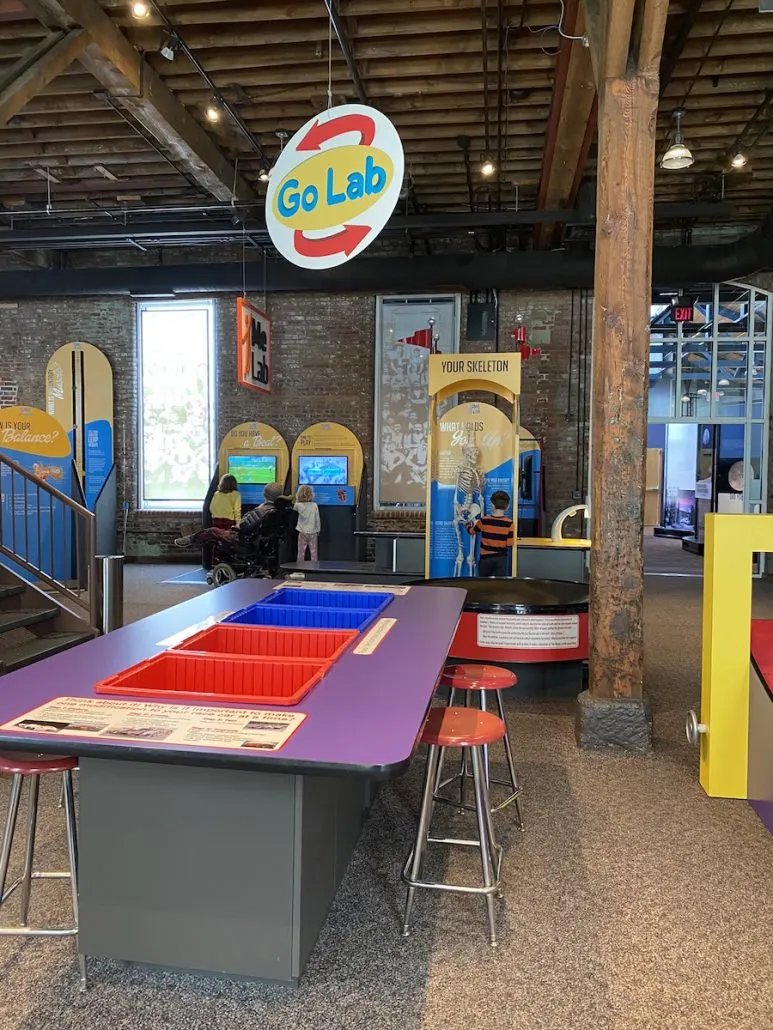 Go Lab area at The Works, a family friendly attraction in Newark, Ohio.