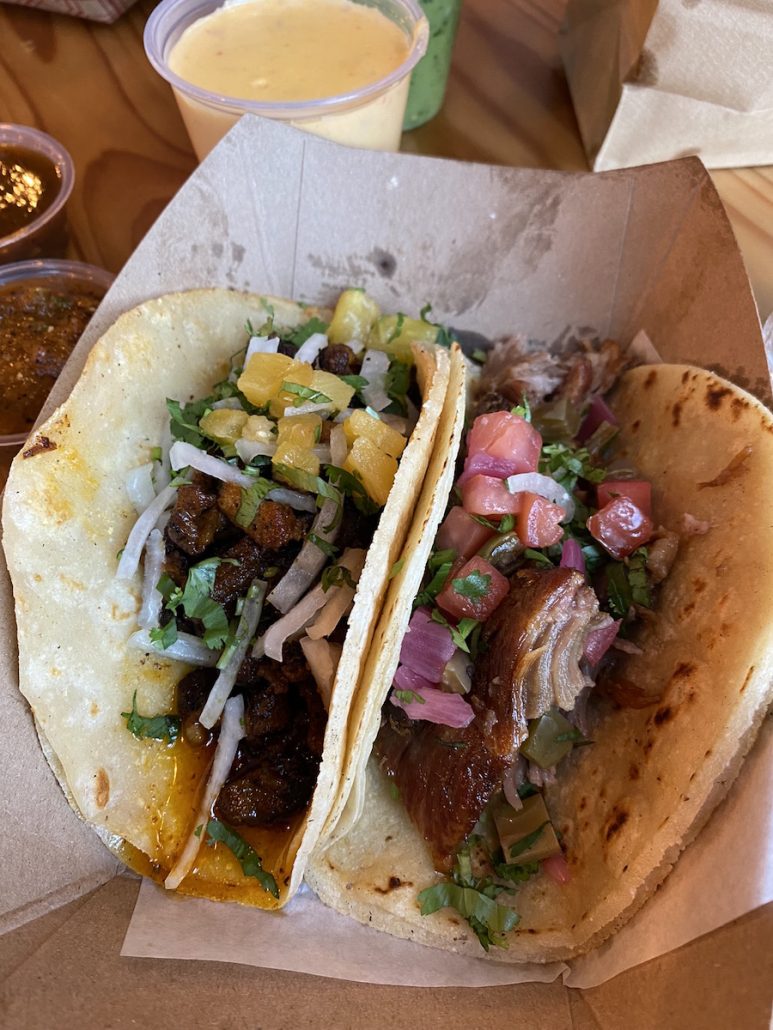 tacos from Taco Bamba in Arlington, Virginia.