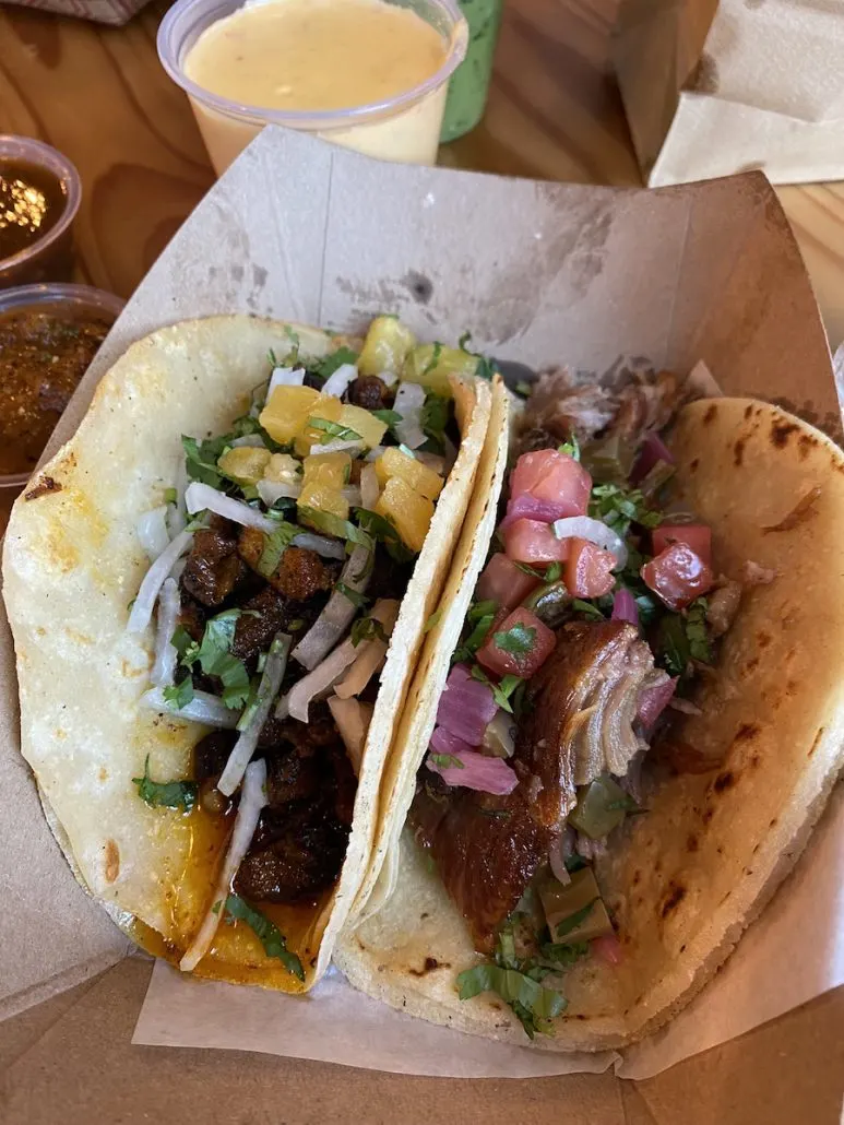 tacos from Taco Bamba in Arlington, Virginia.