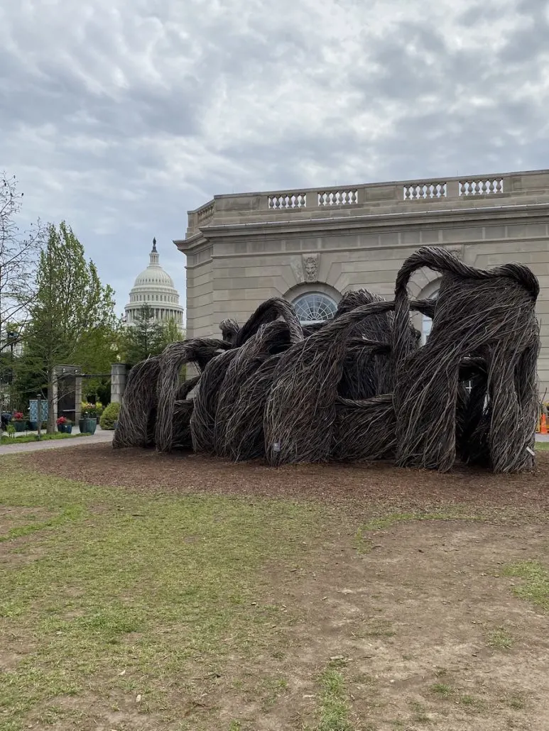 Sculpture in the gardens at the U.S. Botanic Garden in Washington, D.C.