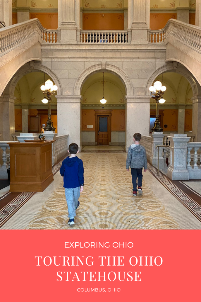 Touring the Ohio Statehouse in Columbus, Ohio.