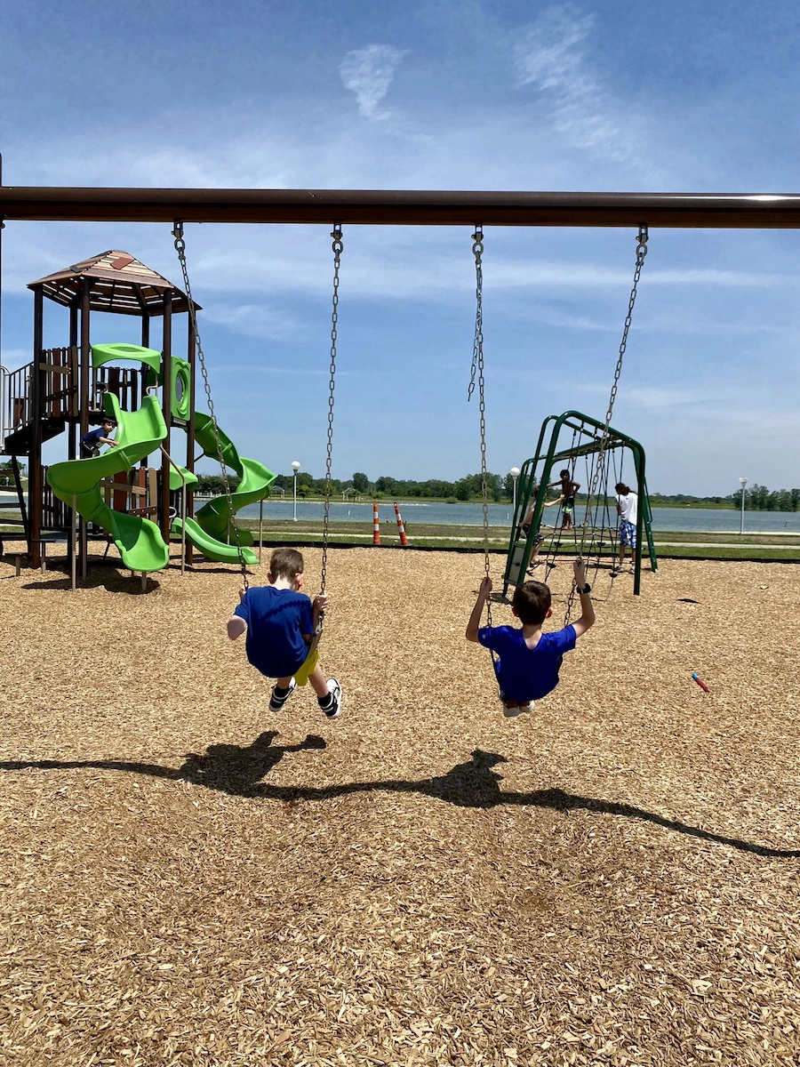 New playground at Maumee Bay State Park.